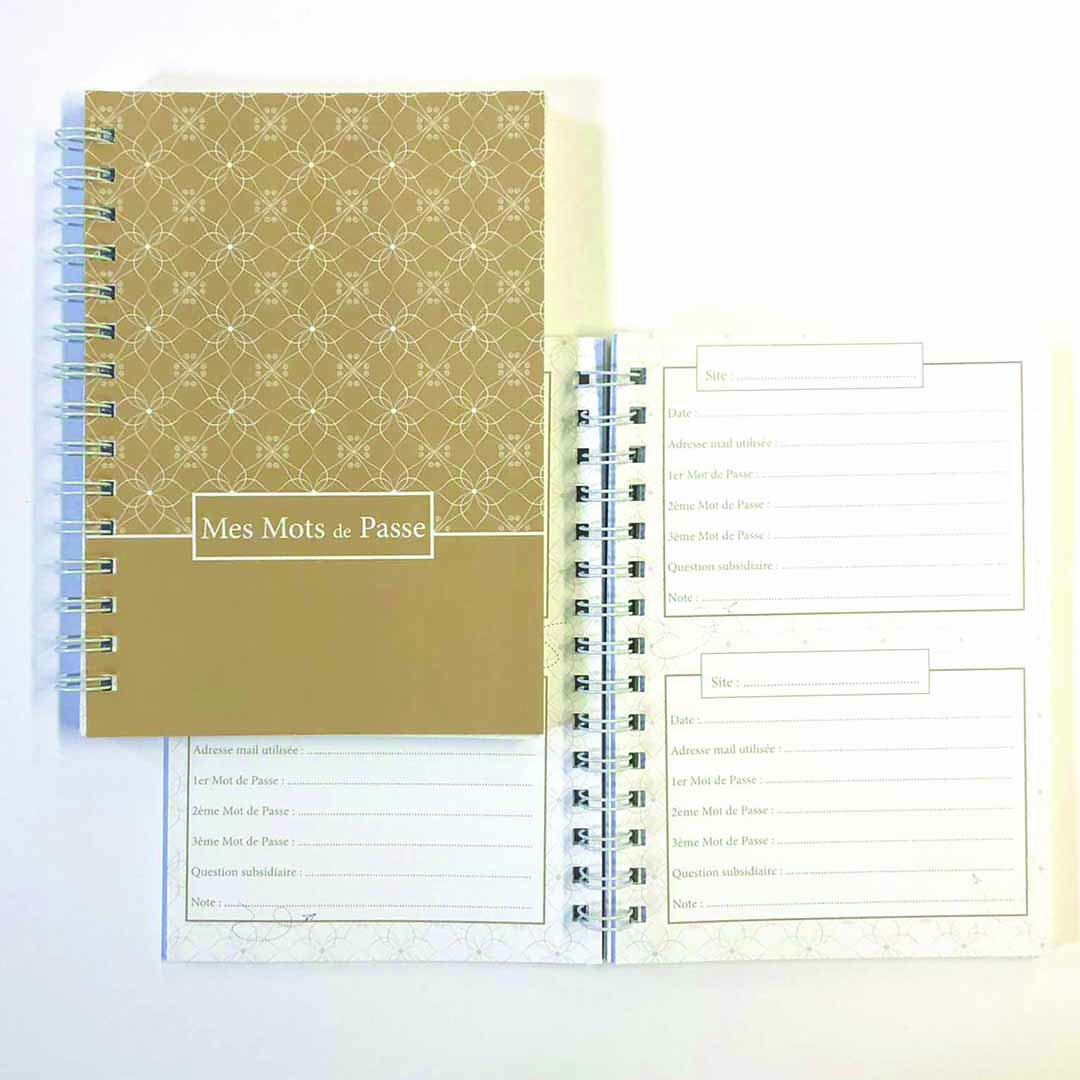 Carnet de Mots de Passe, codes secrets - Collection Célia Lena's Paper