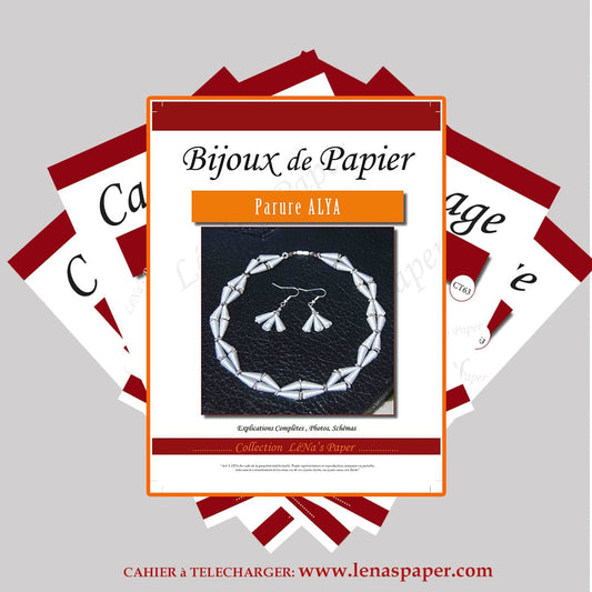La Parure ALYA - Tuto à Télécharger - Bijoux de papier LeNa's Paper