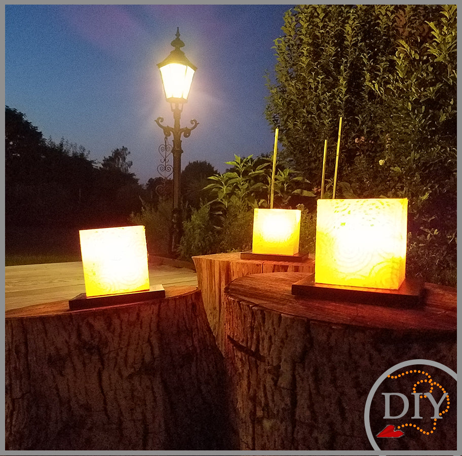 Le Photophore Cube - Tuto cartonnage à Télécharger Lena's Paper