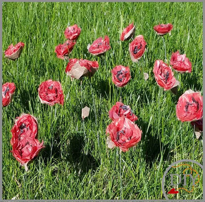 Les Fleurs Poppy - Tuto à Télécharger - Fleur en papier- Débutant - DIY LeNa's Paper