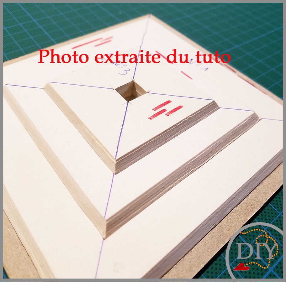 La Lampe BRUCEL -Tuto Cartonnage à télécharger (Copie) Lena's Paper