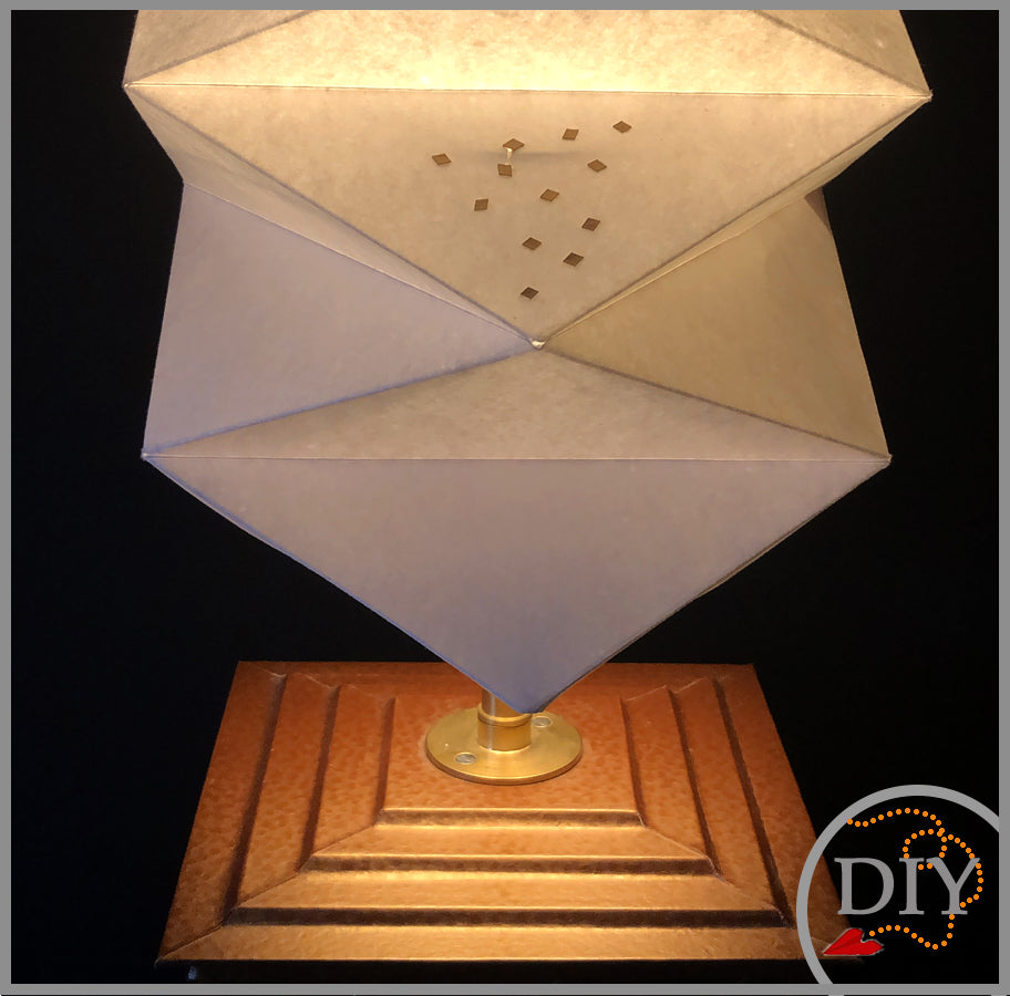 La Lampe BRUCEL -Tuto Cartonnage à télécharger (Copie) Lena's Paper