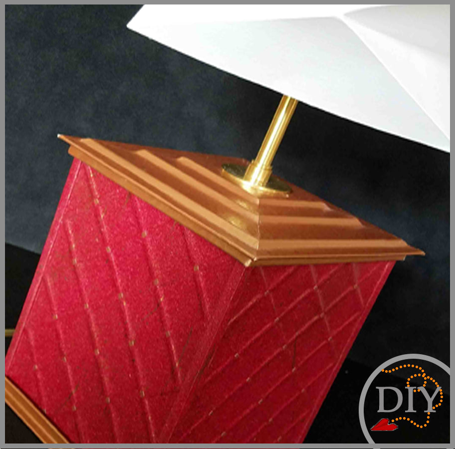 La Lampe BRUCEL -Tuto Cartonnage à télécharger (Copie) Lena's Paper