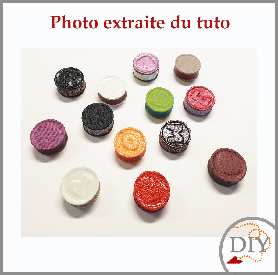 Le Porte Clé Macaron - Tuto à Télécharger -Cartonnage niveau Moyen - DIY Lena's Paper