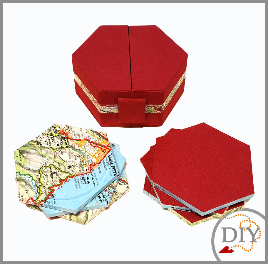 Les Dessous de Verres MAP - Tuto cartonnage à Télécharger (Copie) Lena's Paper
