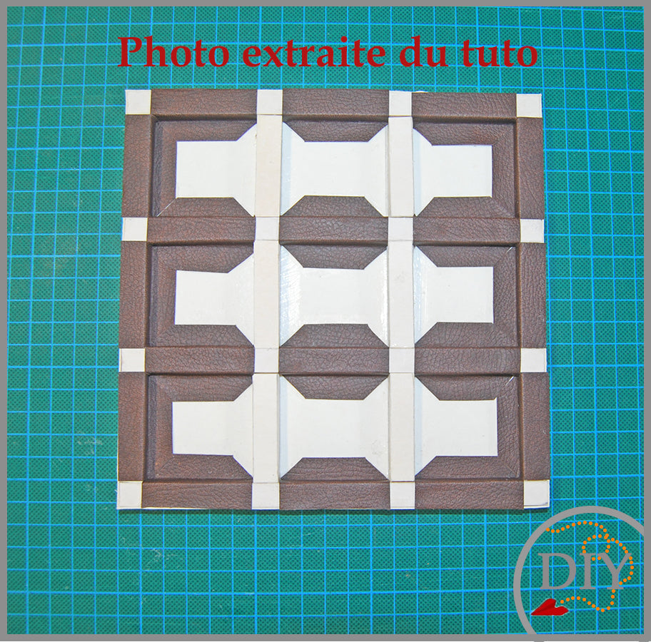 Le Jeu de Morpion - Tuto cartonnage à Télécharger (Copie) Lena's Paper