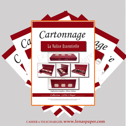 La Valise Essentielle -Tuto Cartonnage à télécharger Lena's Paper