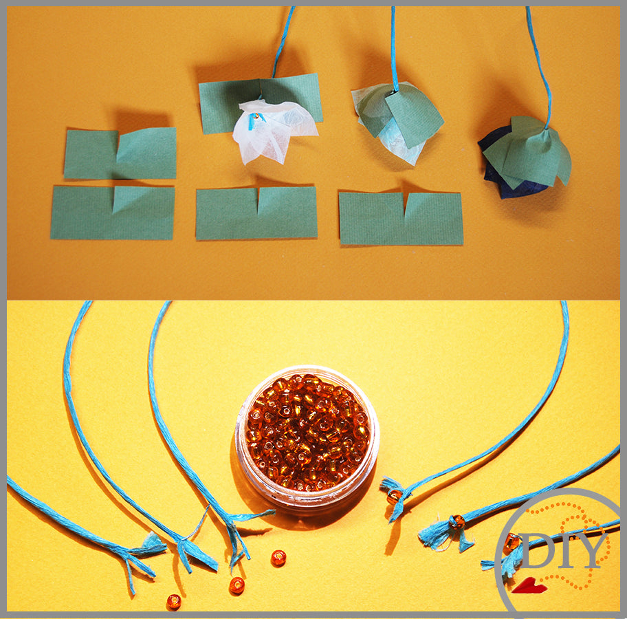 Les Marque-Places - Tuto à Télécharger - Fleur de papier LeNa's Paper