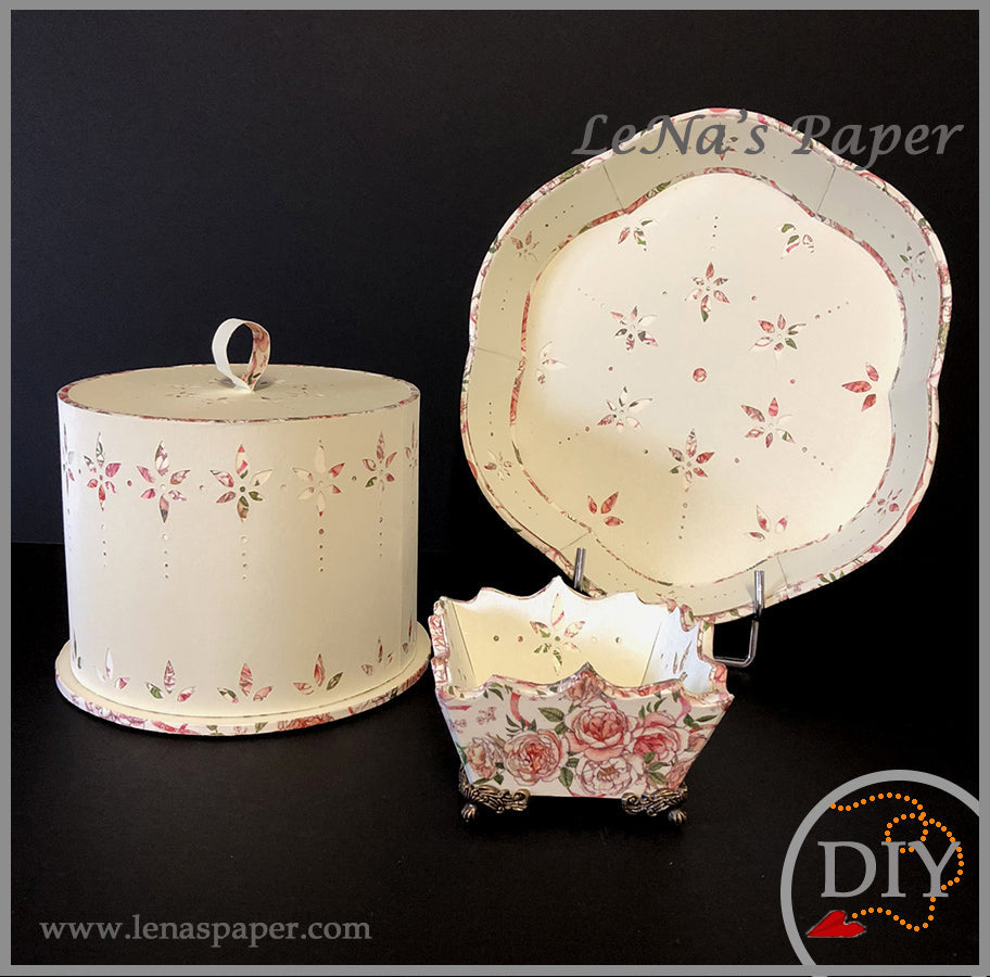 Le Plateau DIANA - Tuto à Télécharger - Cartonnage Lena's Paper