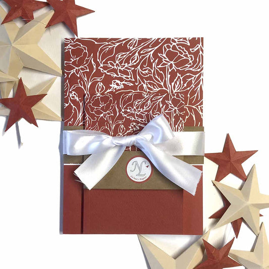 Set de 2 Carnets A5 + A6 ROSY - jolie papeterie fleurie Lena's Paper