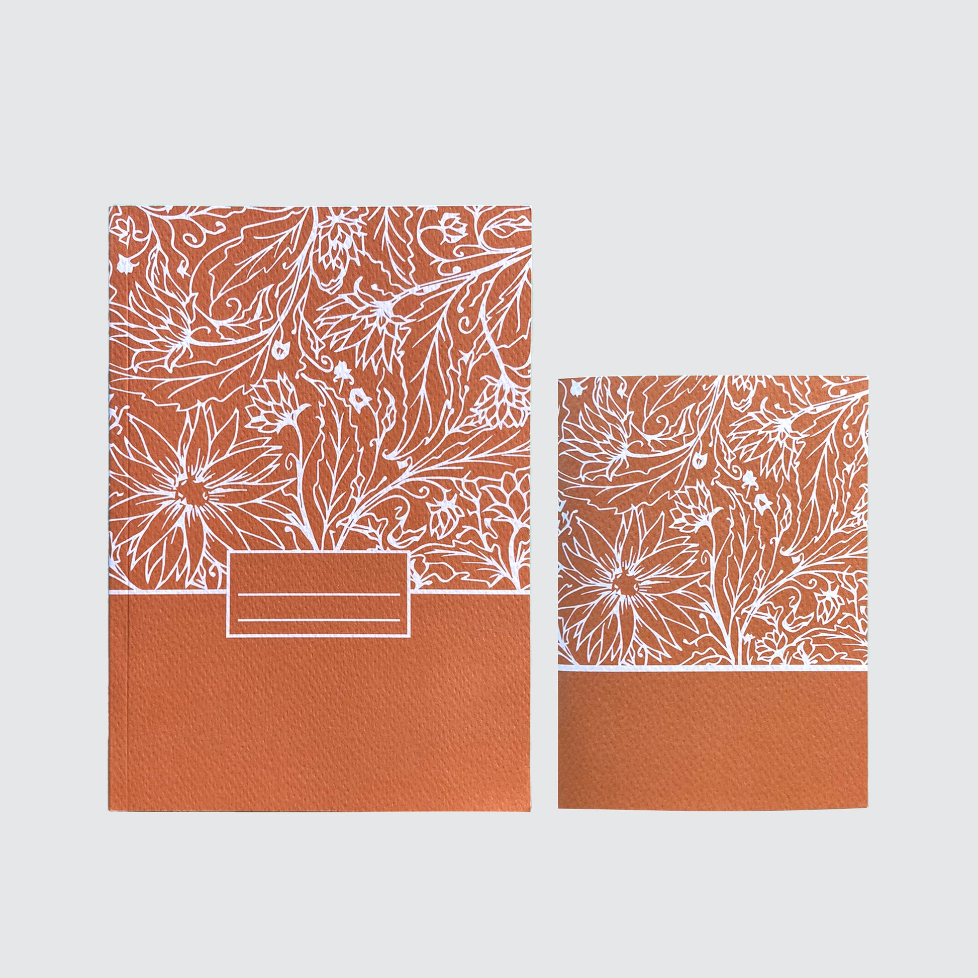 Set de 2 Carnets A5 + A6 MAGUY - jolie papeterie fleurie Lena's Paper