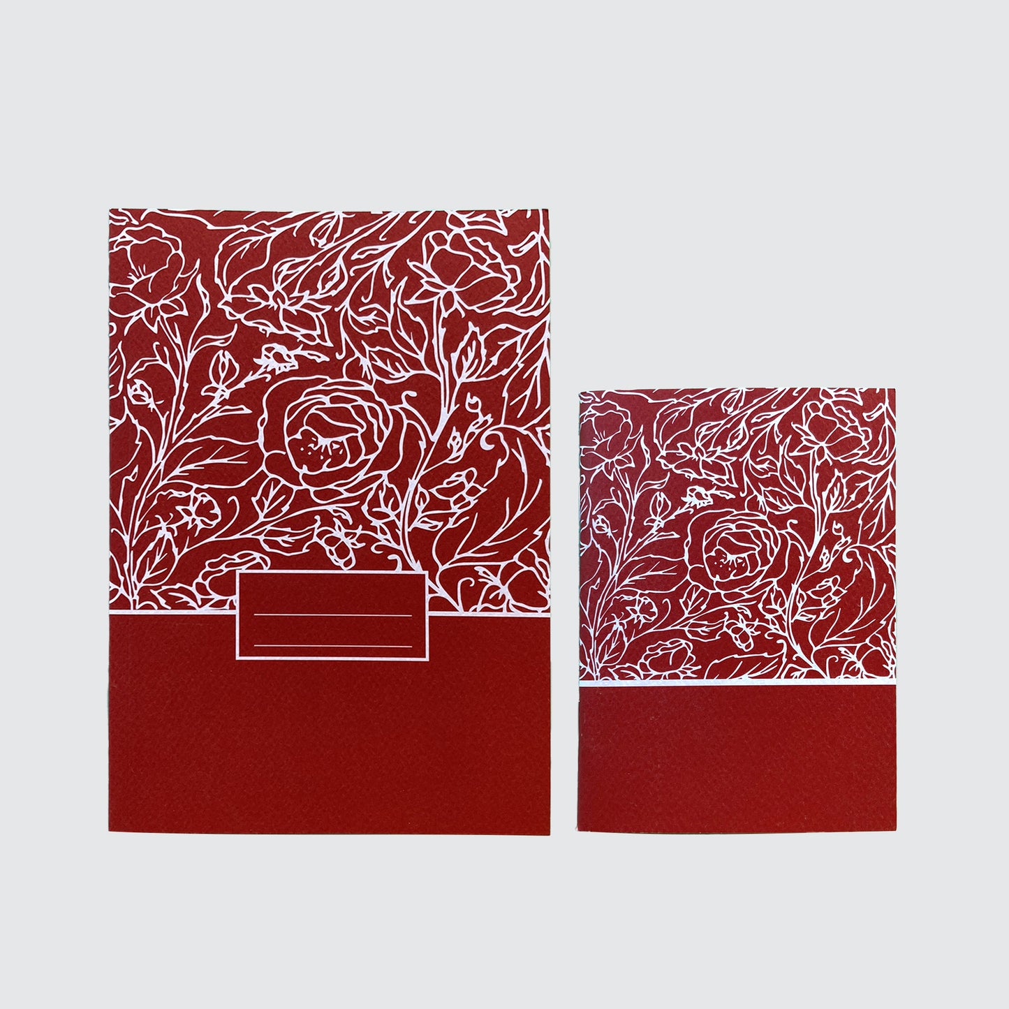 Set de 2 Carnets A5 + A6 ROSY - jolie papeterie fleurie Lena's Paper