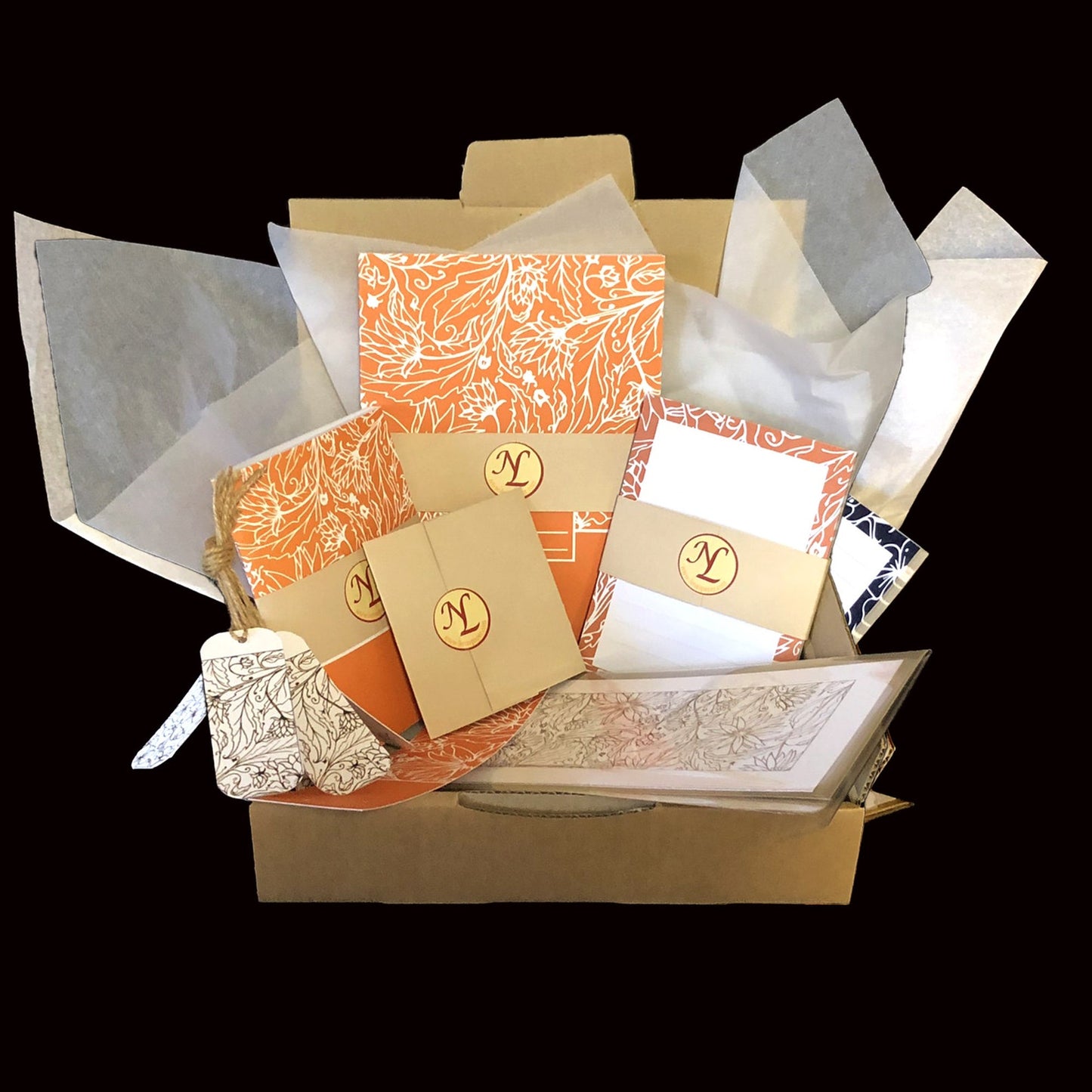 Box MAGUY - 10 articles de papeterie fleurie Lena's Paper