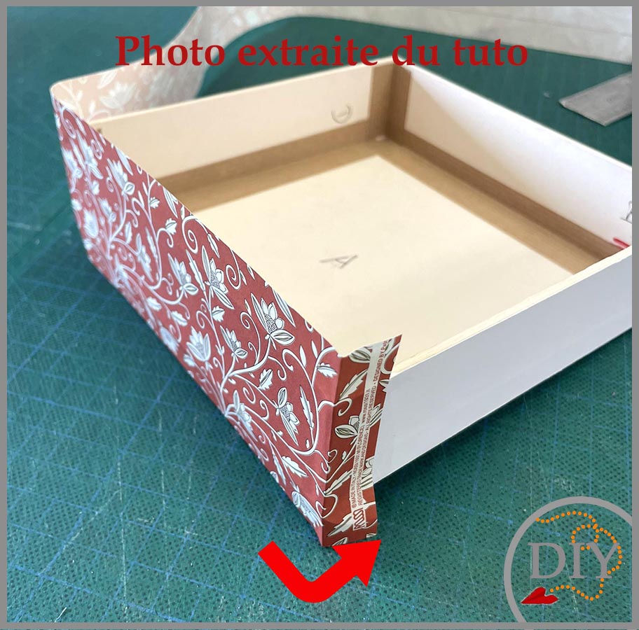 La Boite Carrée de Hedy -Tuto Cartonnage à télécharger (Copie) Lena's Paper