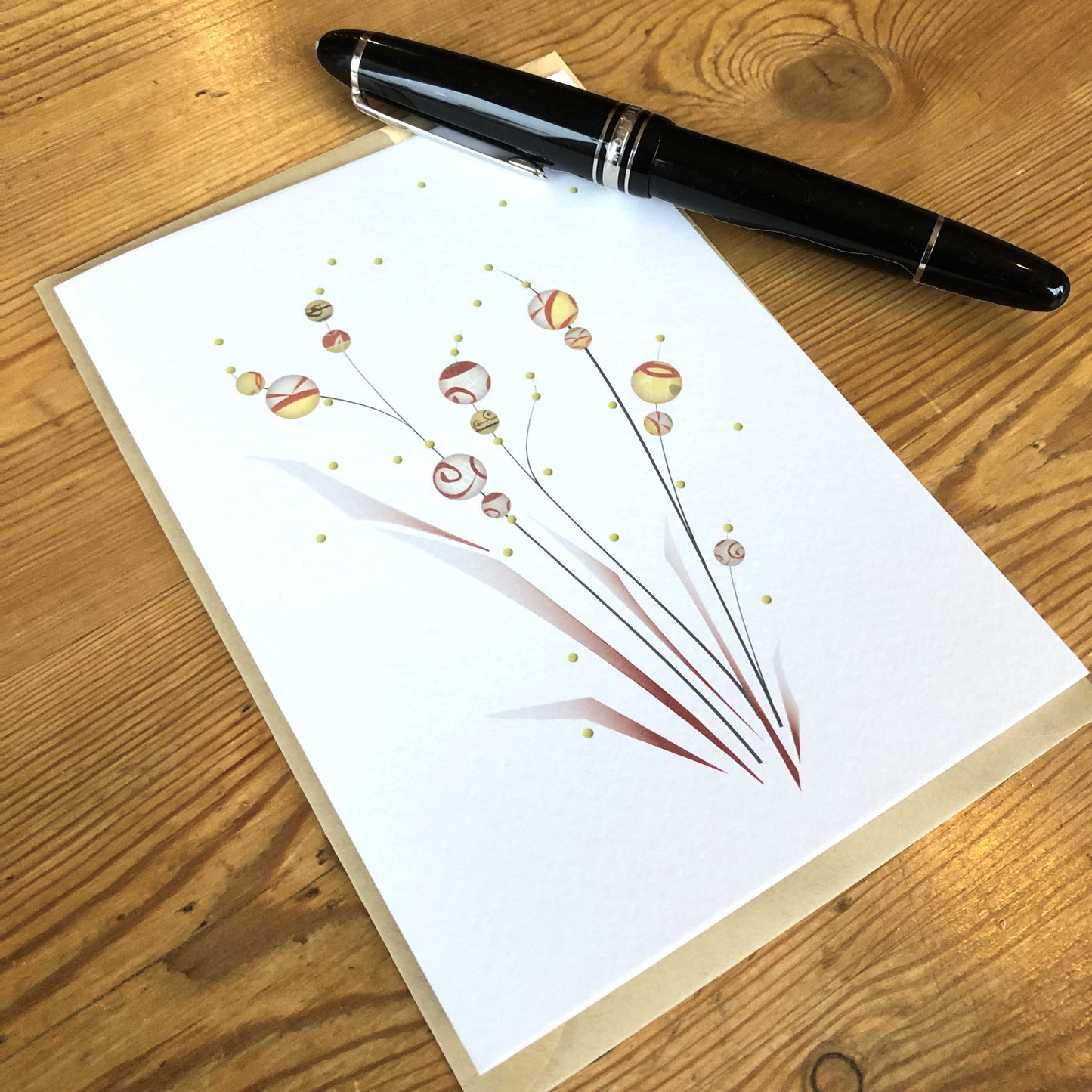 Pochette papeterie - 8 articles de papeterie fleurie - Le Pouvoir des Fleurs Lena's Paper