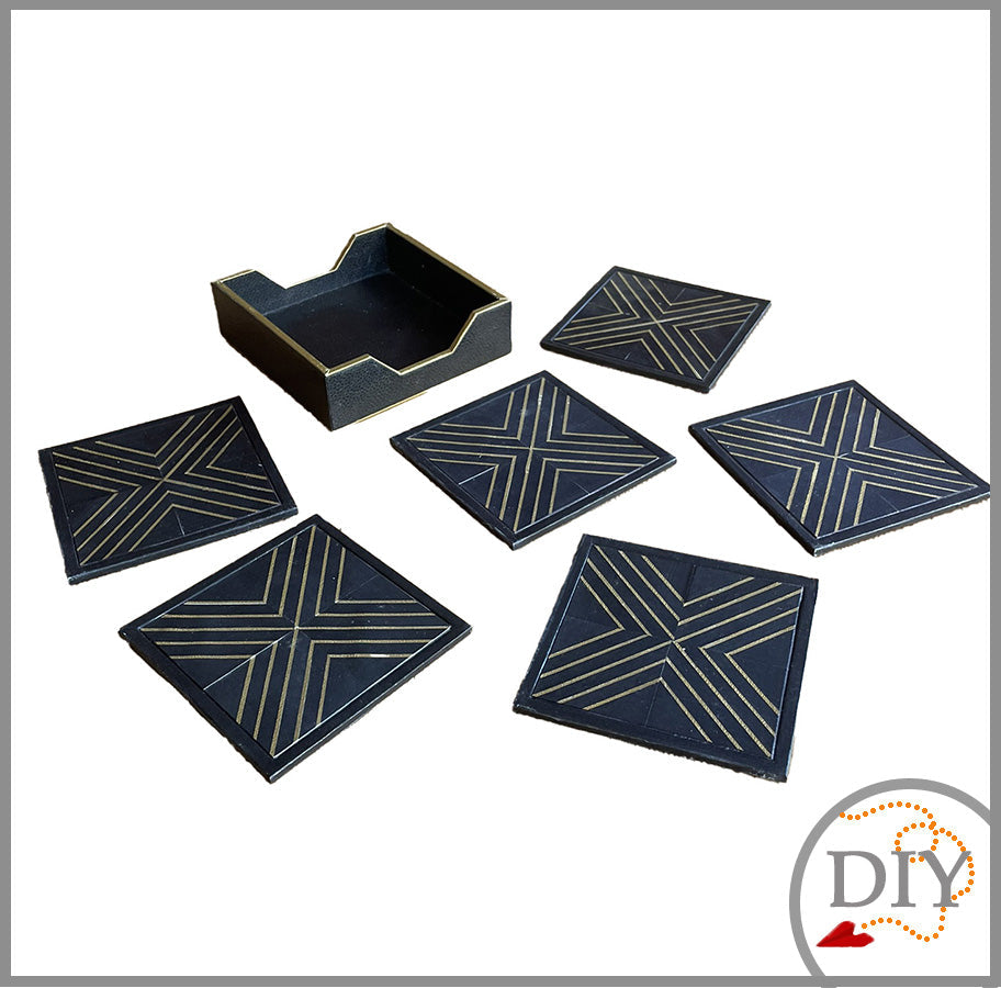 Les Sous-Verre d'Hildegarde -Tuto Cartonnage à télécharger (Copie) Lena's Paper