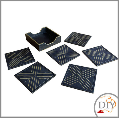 Les Sous-Verre d'Hildegarde -Tuto Cartonnage à télécharger (Copie) Lena's Paper