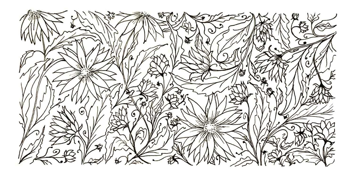 Carnet ligné A5 MAGUY- 120 pages - Notebook illustration fleurie Lena's Paper