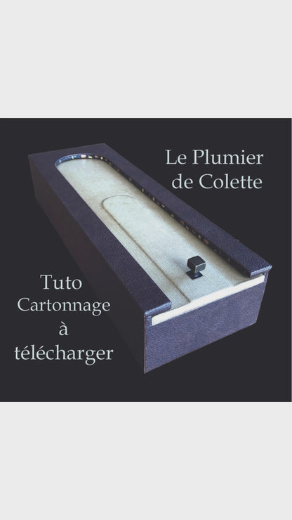 Colette's Sliding Pencil Case - Cardboard tutorial to download