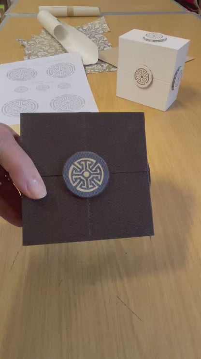 Hildegarde's Coasters - Cardboard Craft Tutorial to Download
