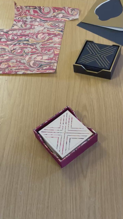 Les Sous-Verre d'Hildegarde -Tuto Cartonnage à télécharger