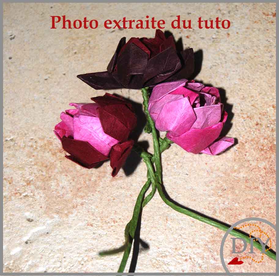 Couronne de Fleurs de Lotus - Tuto fleur de papier à Télécharger LeNa's Paper