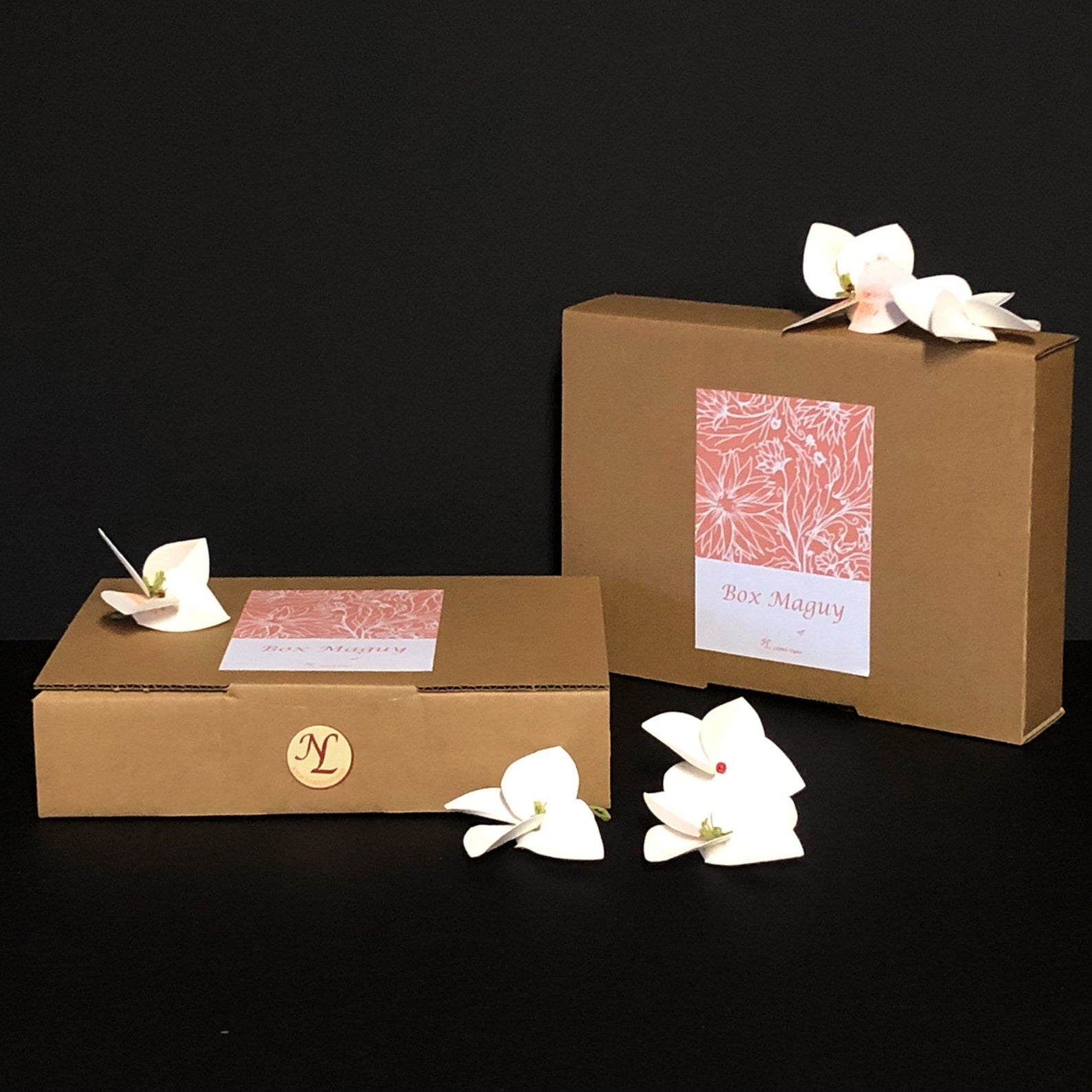 Box  MAGUY - 10 articles de papeterie fleurie Lena's Paper